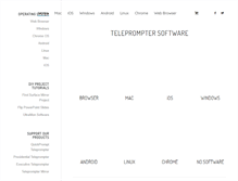 Tablet Screenshot of freetelepromptersoftware.com